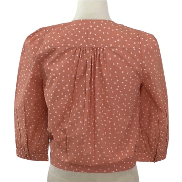 Madewell Star Scatter Wrap Blouse Size XS NWOT - Picture 6 of 9